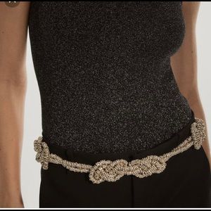 Sparkly Knotted Belt Zara